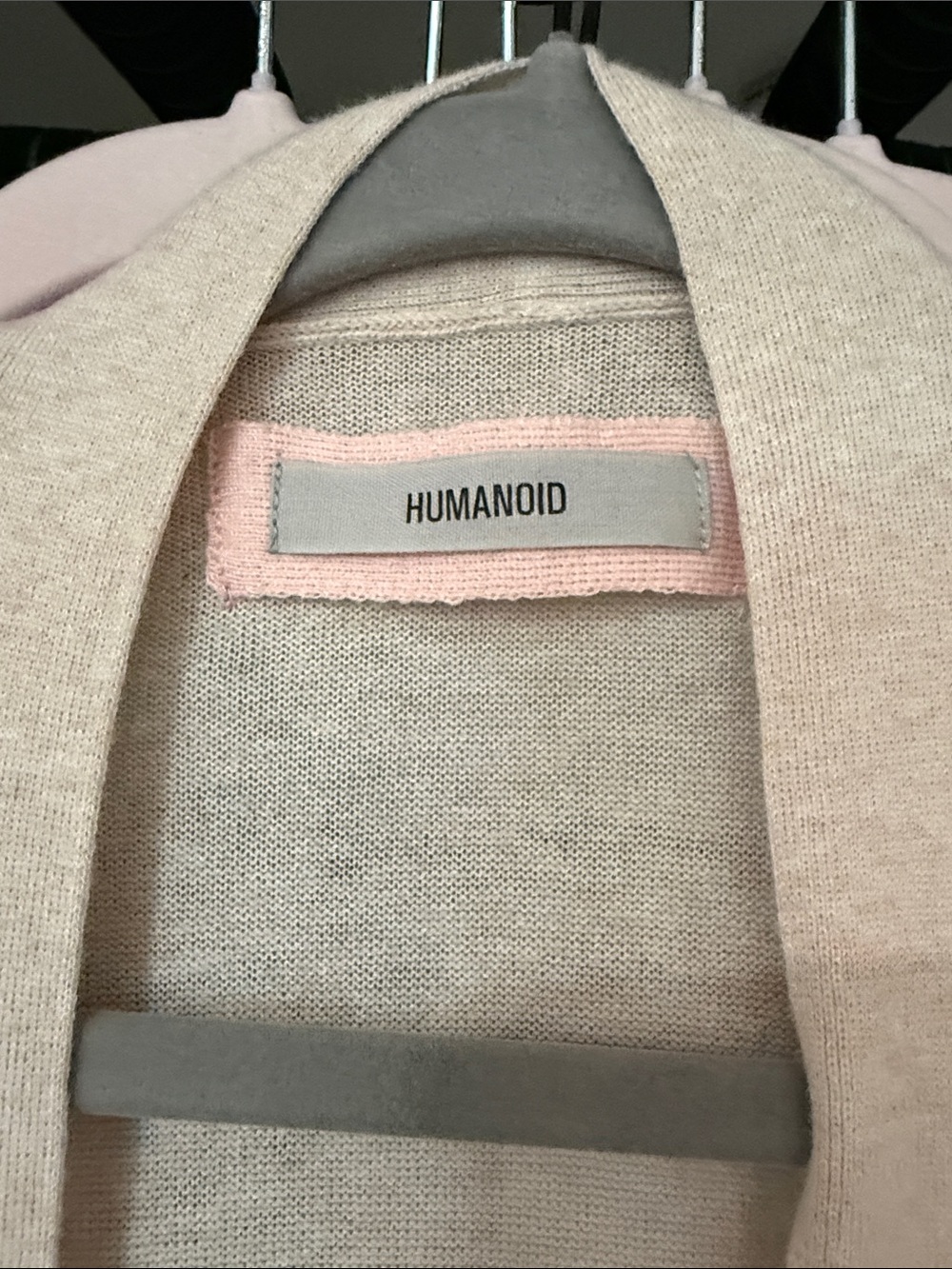 Women's Lightweight Open-Front Robe Cardigan in Light Pink - Picture 2 of 2